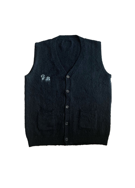 CARDIGAN MANCHE COURTE NOIR